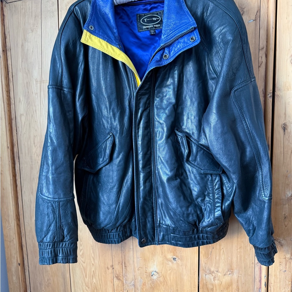 Tannery West Genuine Leather Jacket Size XL